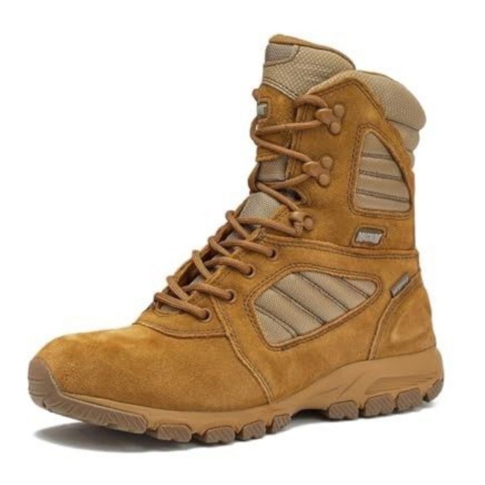 Magnum Storm Tactical Waterproof Men's Work Boots Sz 9 Tan Suede Nylon Workwear